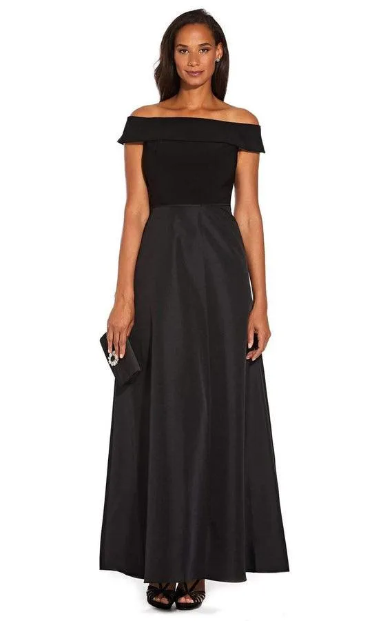 Adrianna Papell AP1E206587 Long Off Shoulder Dress