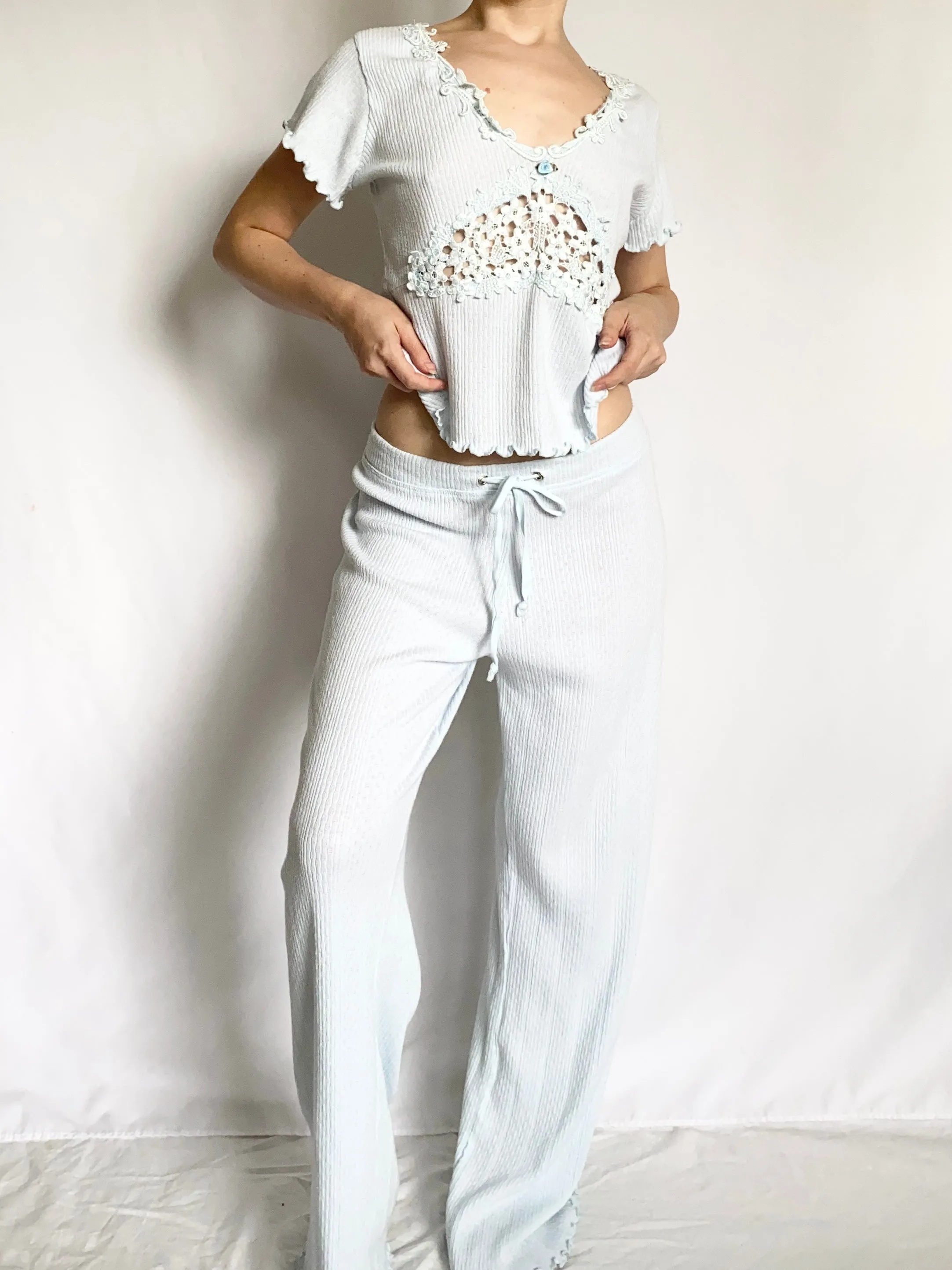 Baby Blue Claire Pettibone Pajama Set (M)