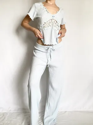 Baby Blue Claire Pettibone Pajama Set (M)