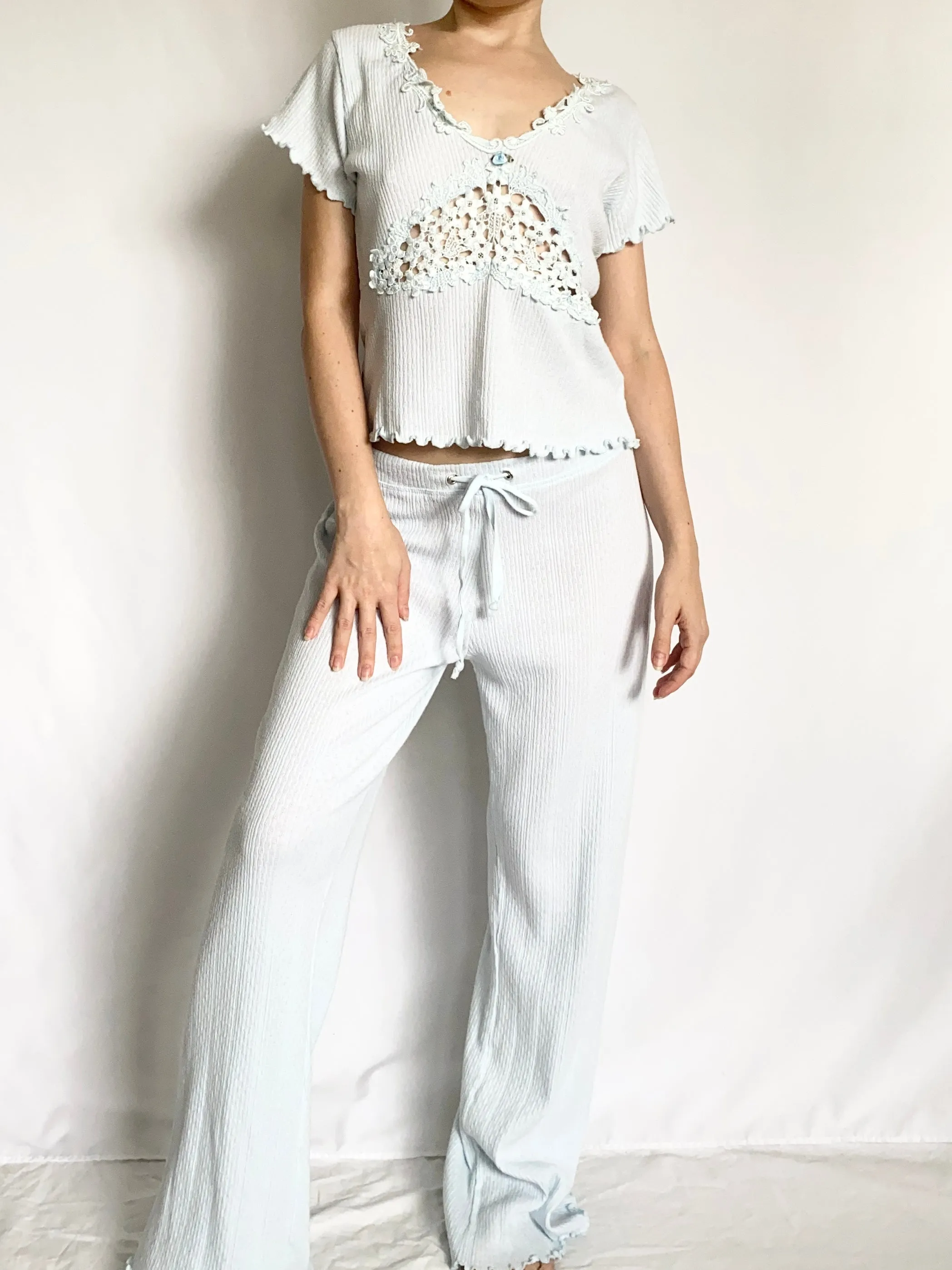 Baby Blue Claire Pettibone Pajama Set (M)