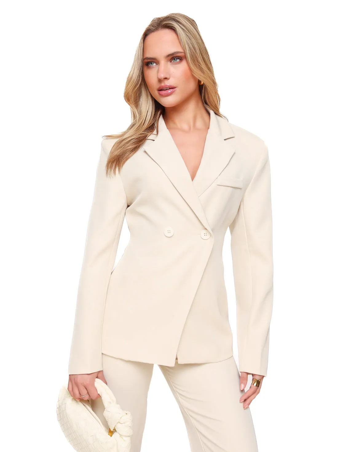 Beige Classic Getailleerde - Blazer