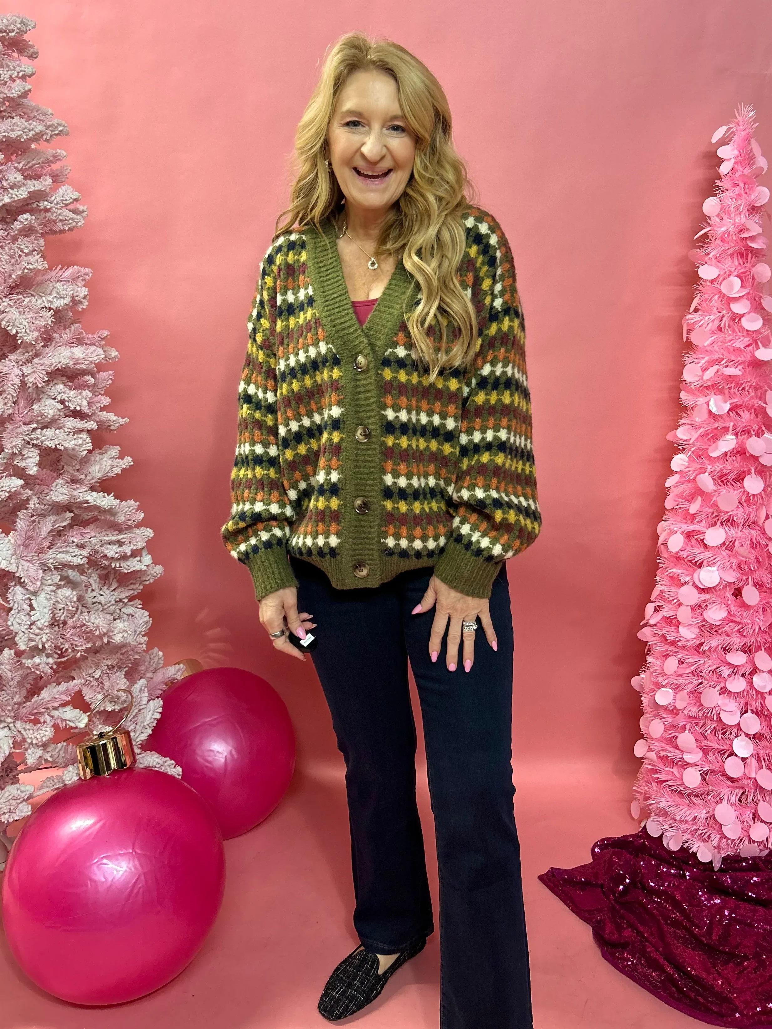 Betsy Multicolor Boyfriend Knit Sweater