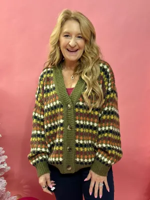 Betsy Multicolor Boyfriend Knit Sweater