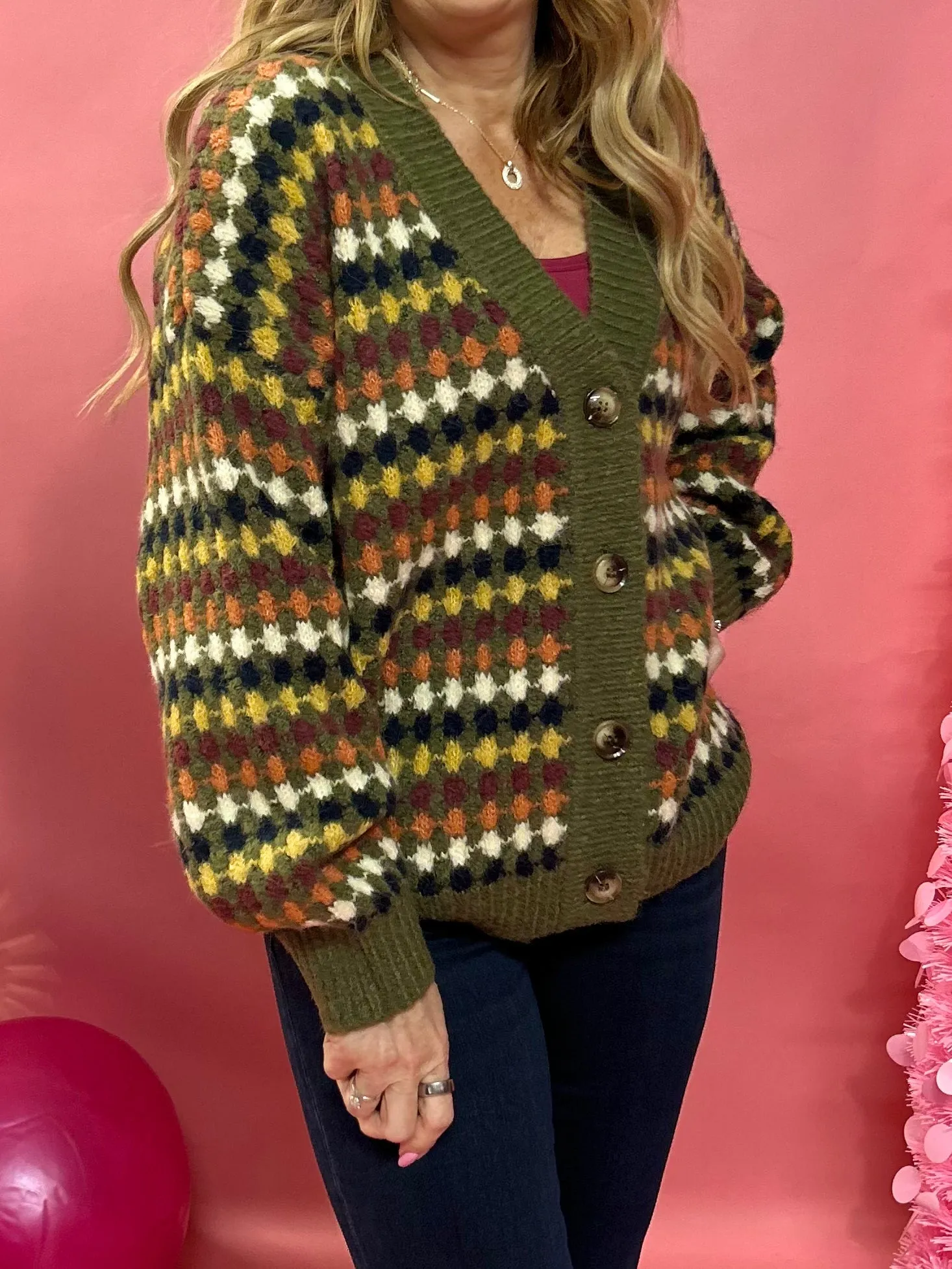 Betsy Multicolor Boyfriend Knit Sweater