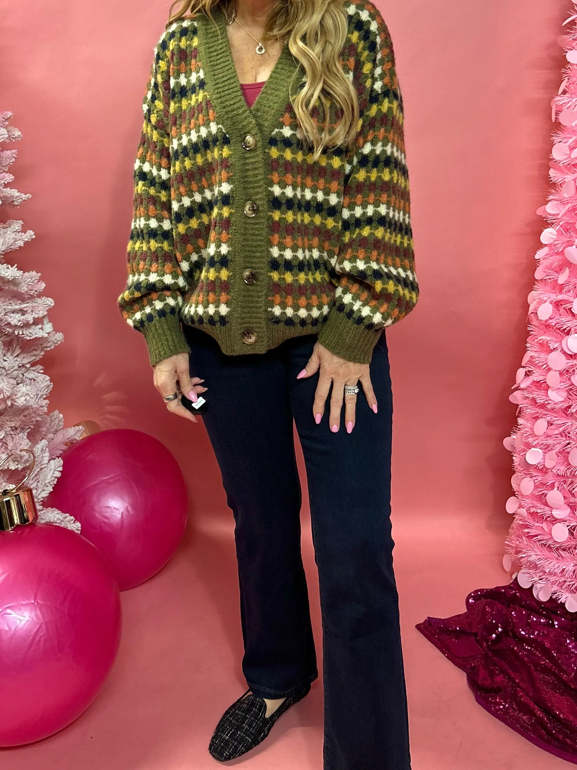 Betsy Multicolor Boyfriend Knit Sweater