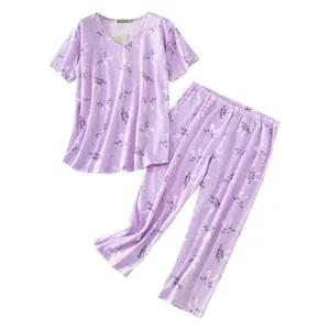 Casual Printed Tops And Pants For Women