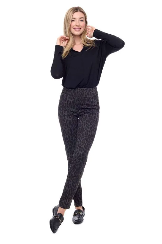 Cheetah Ponte Slim Pant