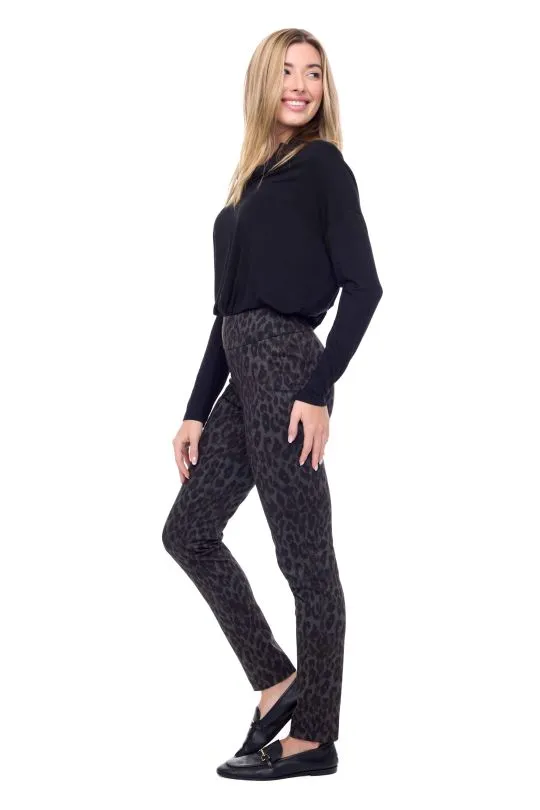 Cheetah Ponte Slim Pant