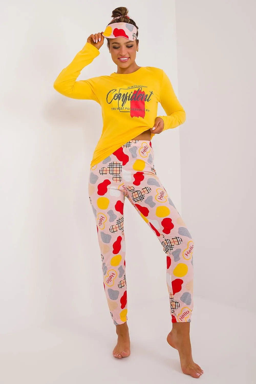 Chic and Cozy Women’s Colorful Cotton Blend Pajama Set for Ultimate Relaxation
