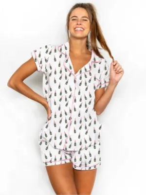 Cotton Sateen, Champagne Pajama Set