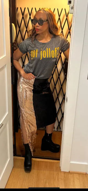 Female GOT JOLLOF TEE,NO BORDER.