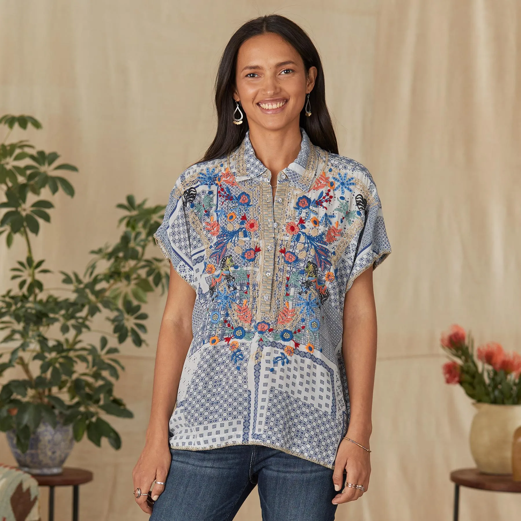 Floral Masquerade Top
