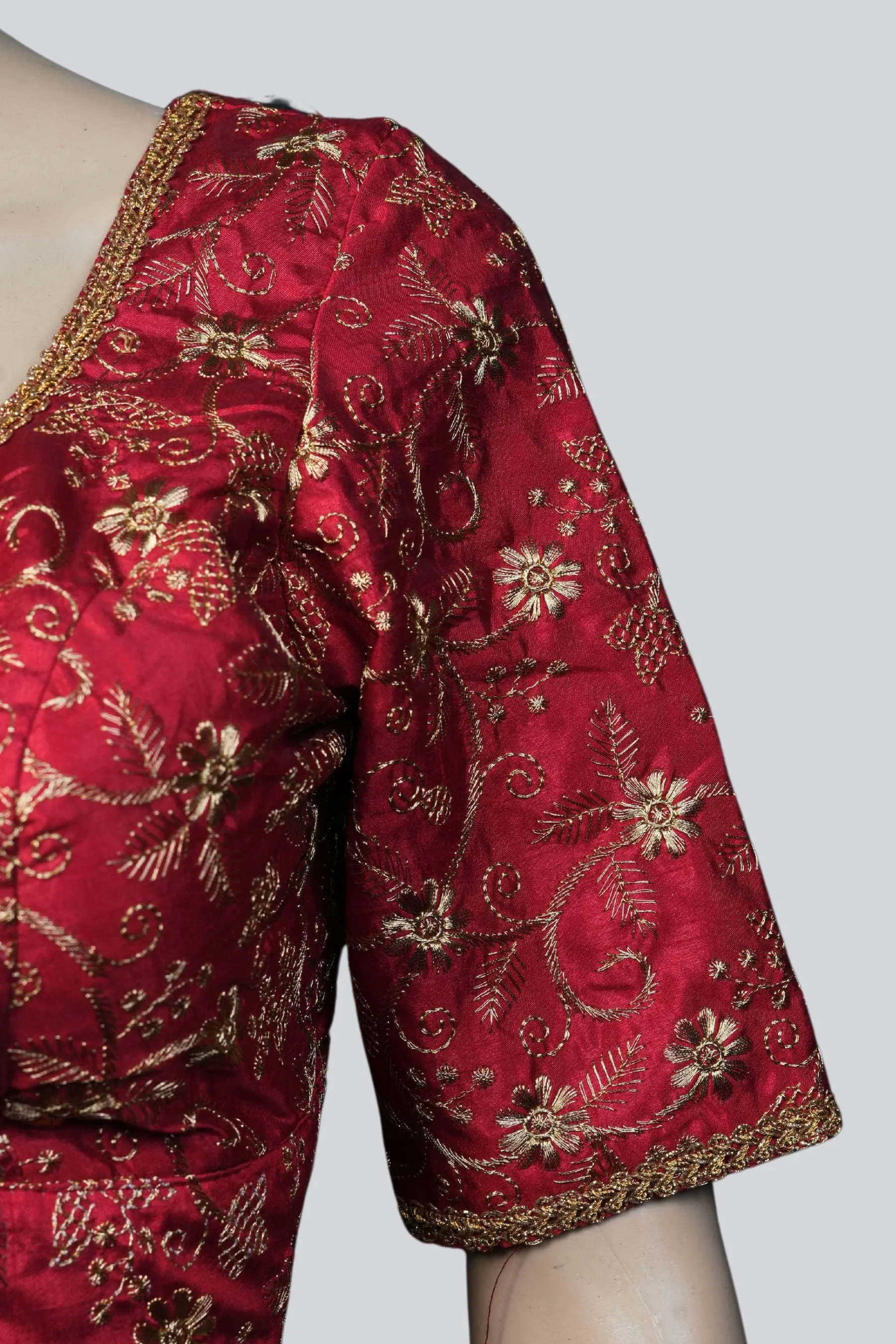 Handcrafted Thread Work Katori Blouse - JCS Fashions Staple