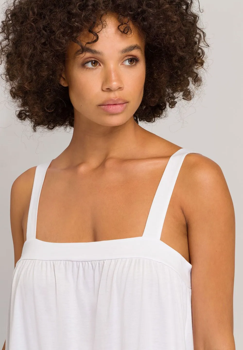 Hanro Vivia Spaghetti Dress | WHITE