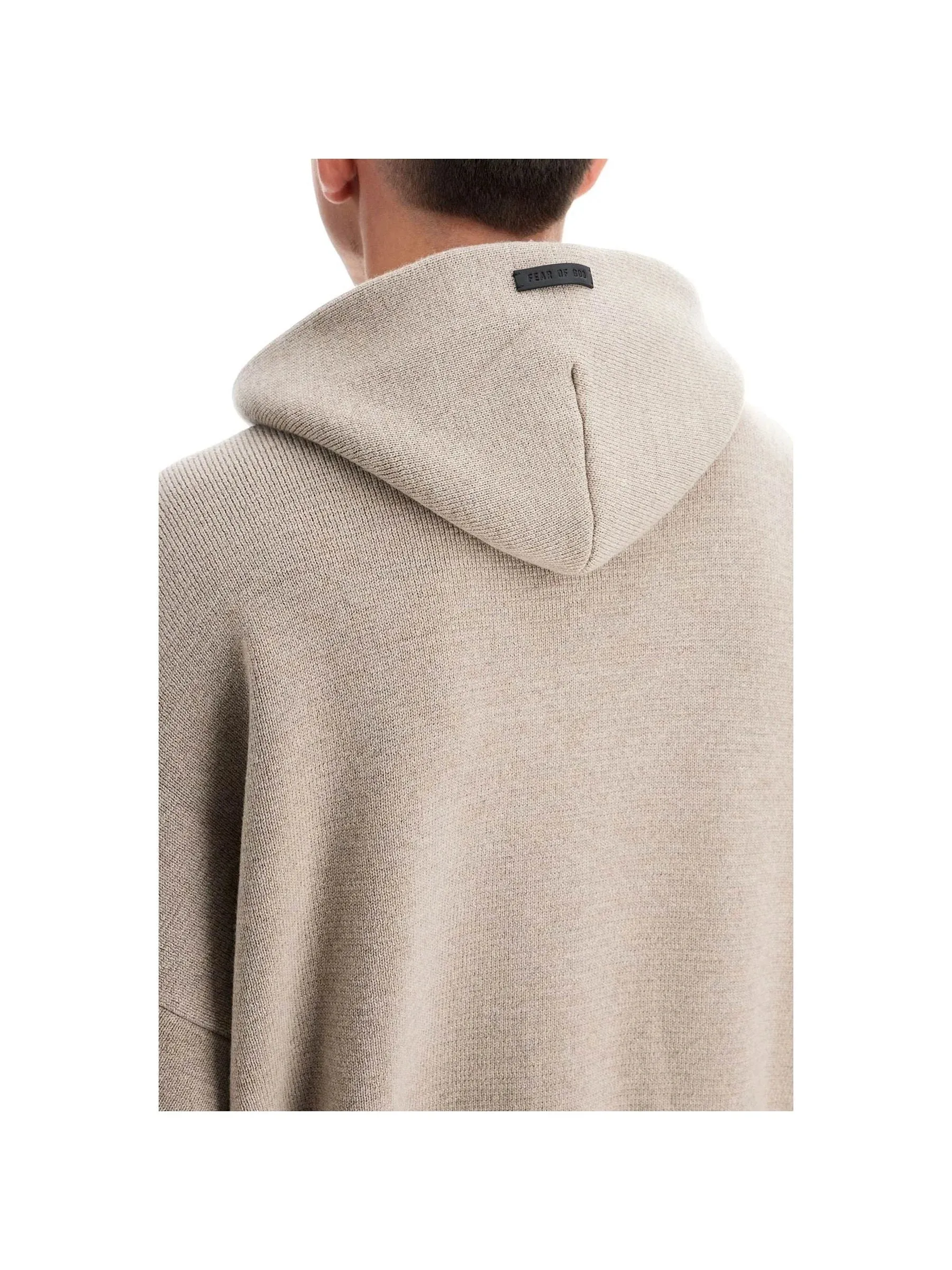 Hooded Knit Wool Sweater