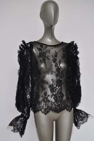 Lace blouse very avantgarde