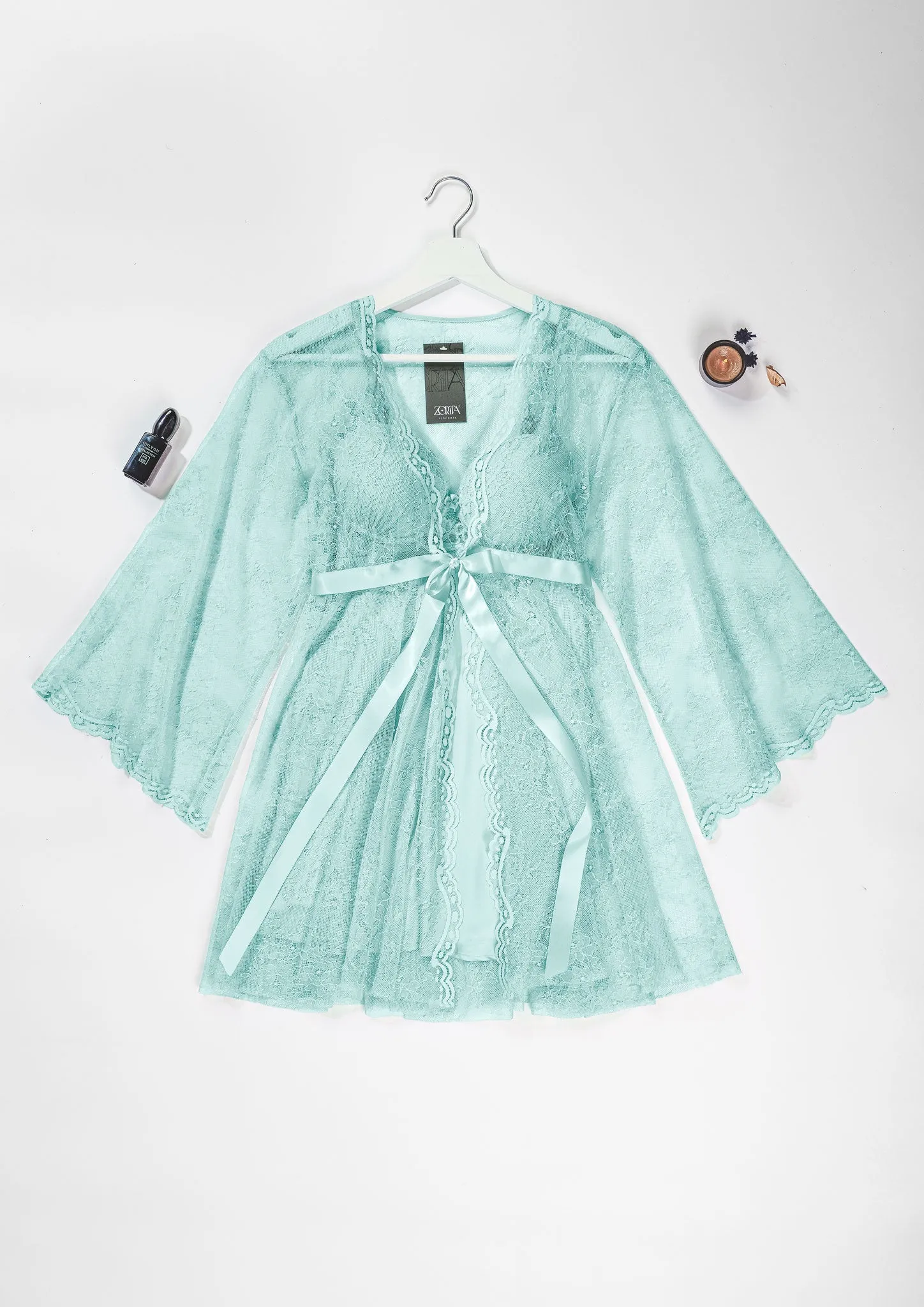 Lace Robe Set 6119