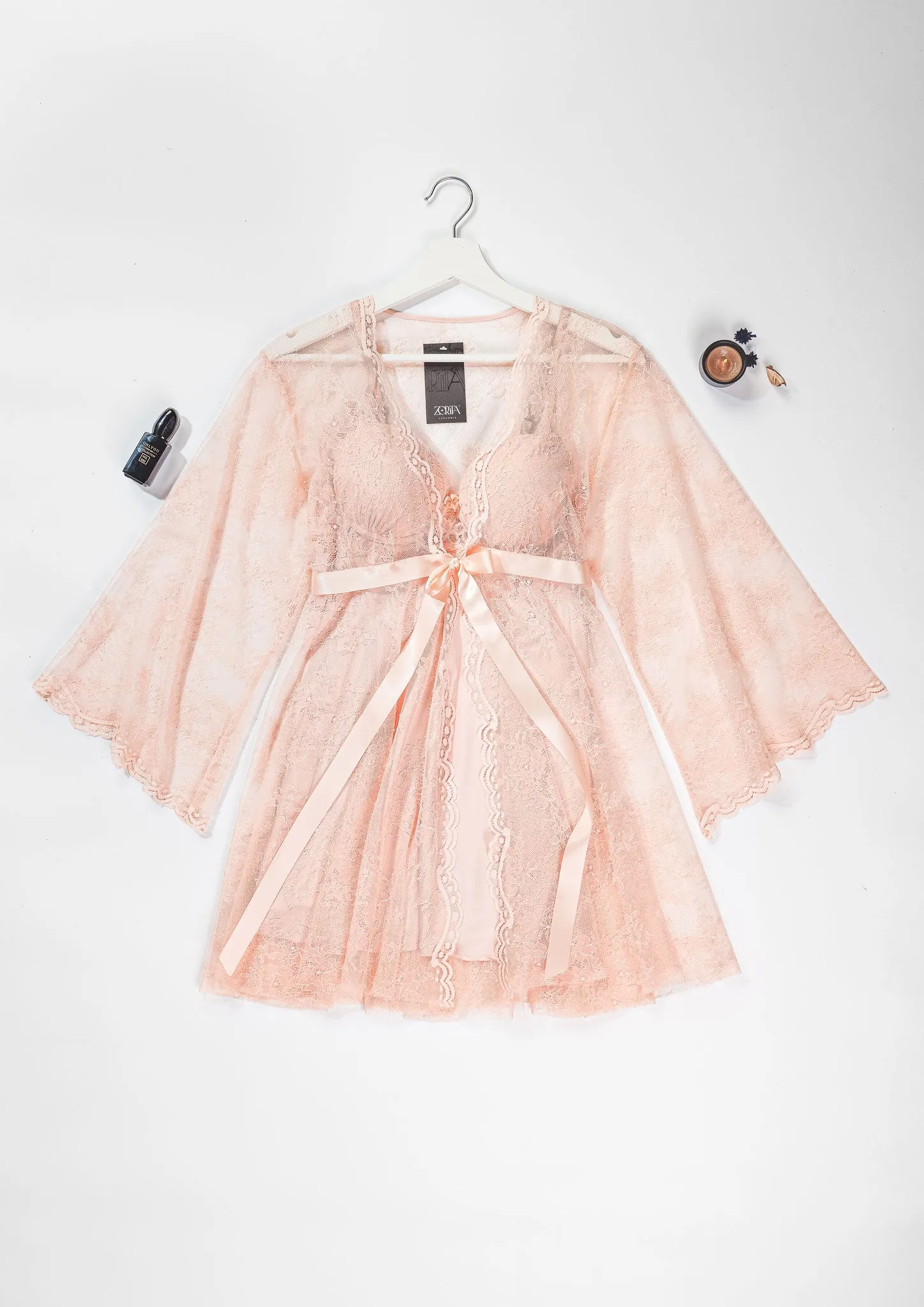 Lace Robe Set 6119