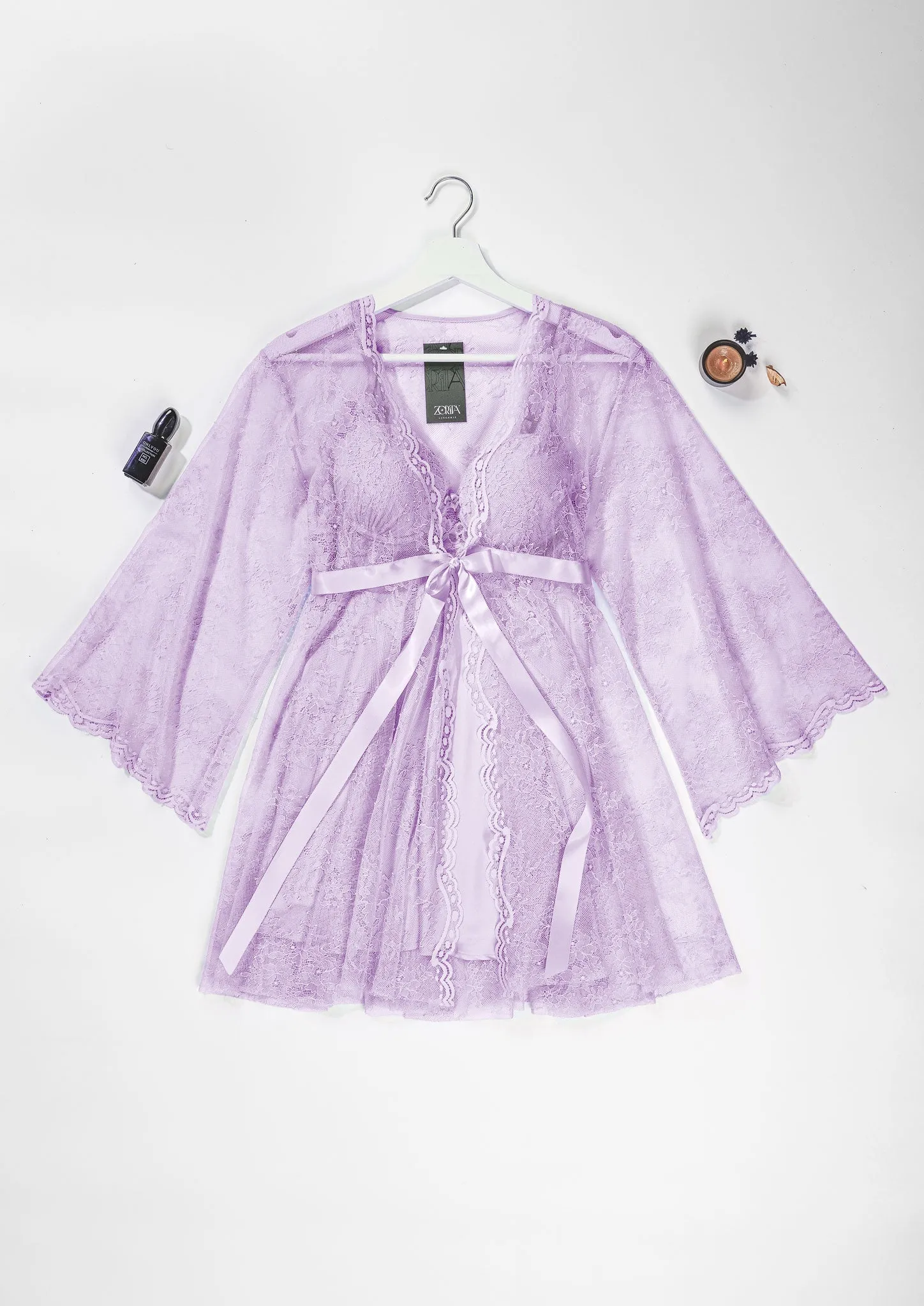 Lace Robe Set 6119
