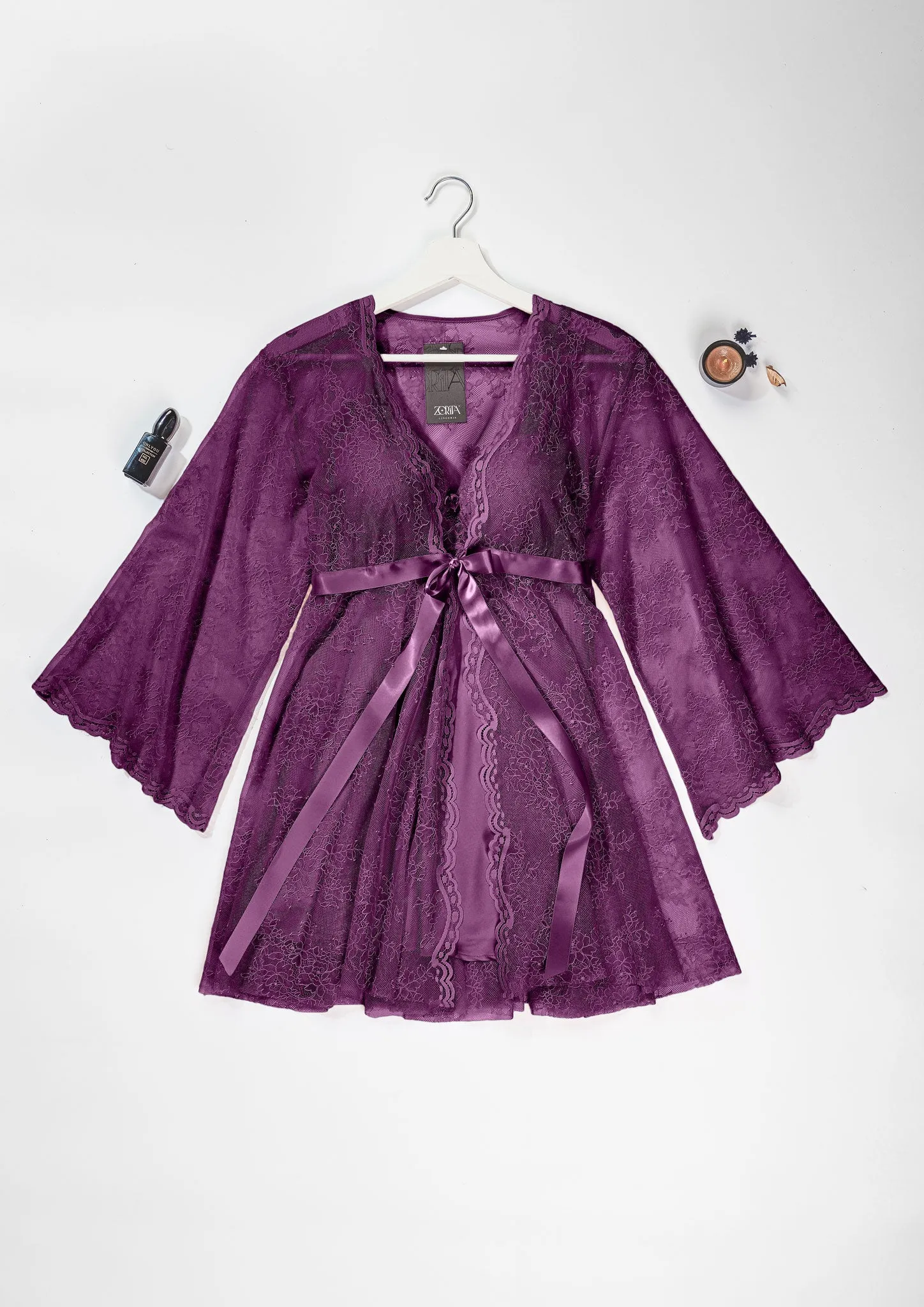 Lace Robe Set 6119