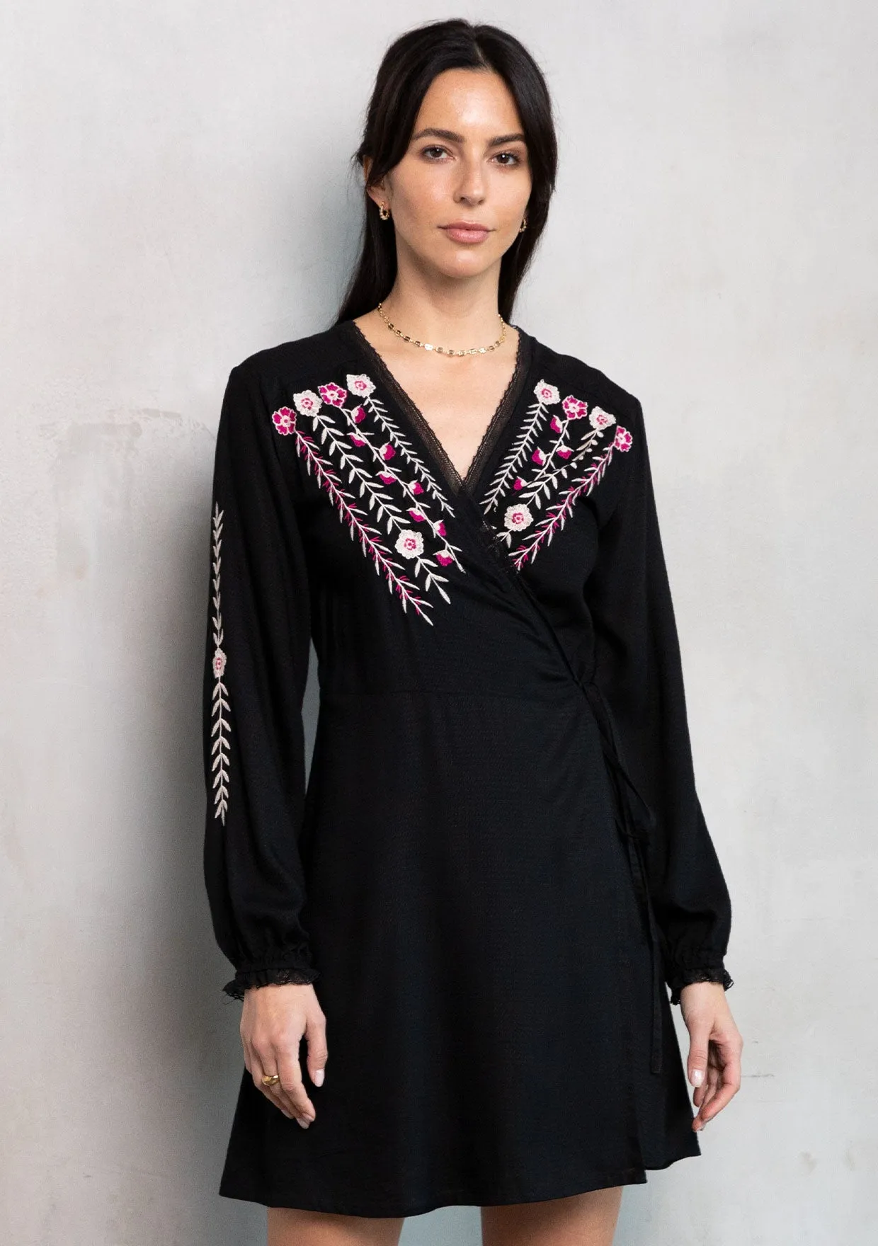 Lyric Mini Wrap Dress