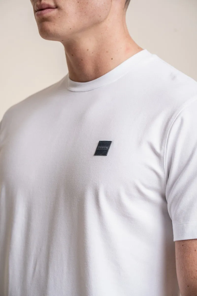 Men's Crew Neck Cotton T-Shirt - BOGART - White