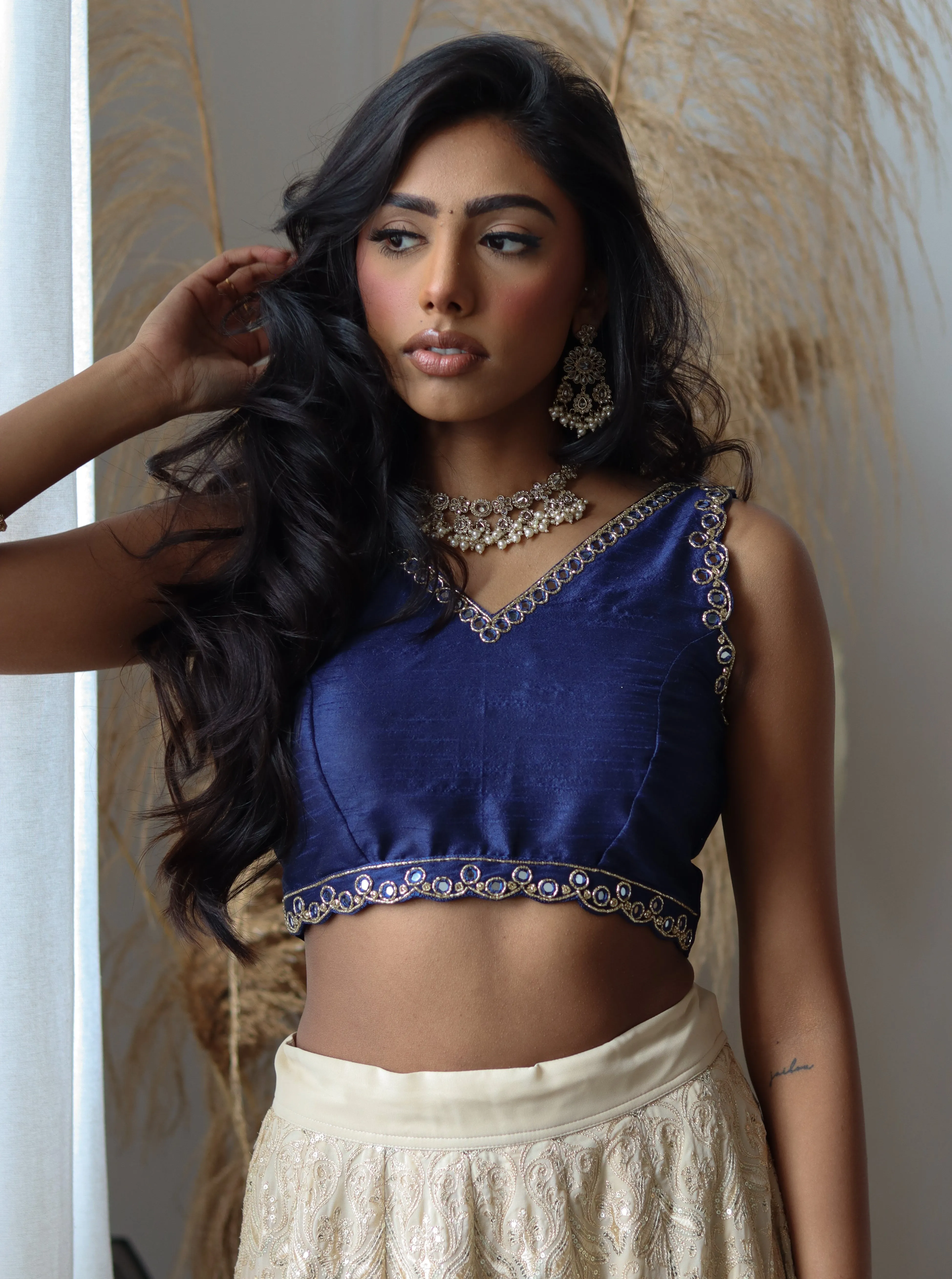 Navy Shisha Blouse