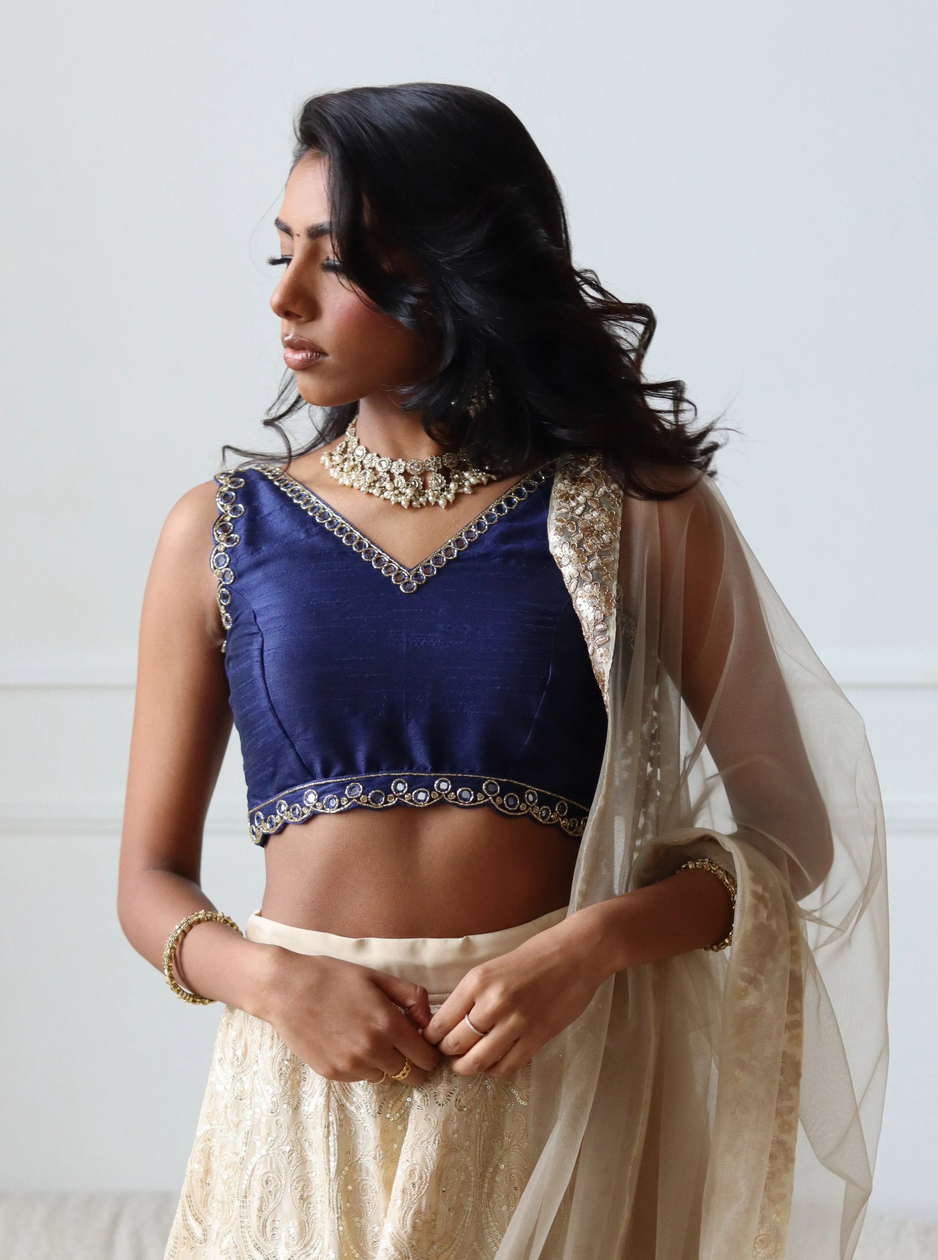 Navy Shisha Blouse