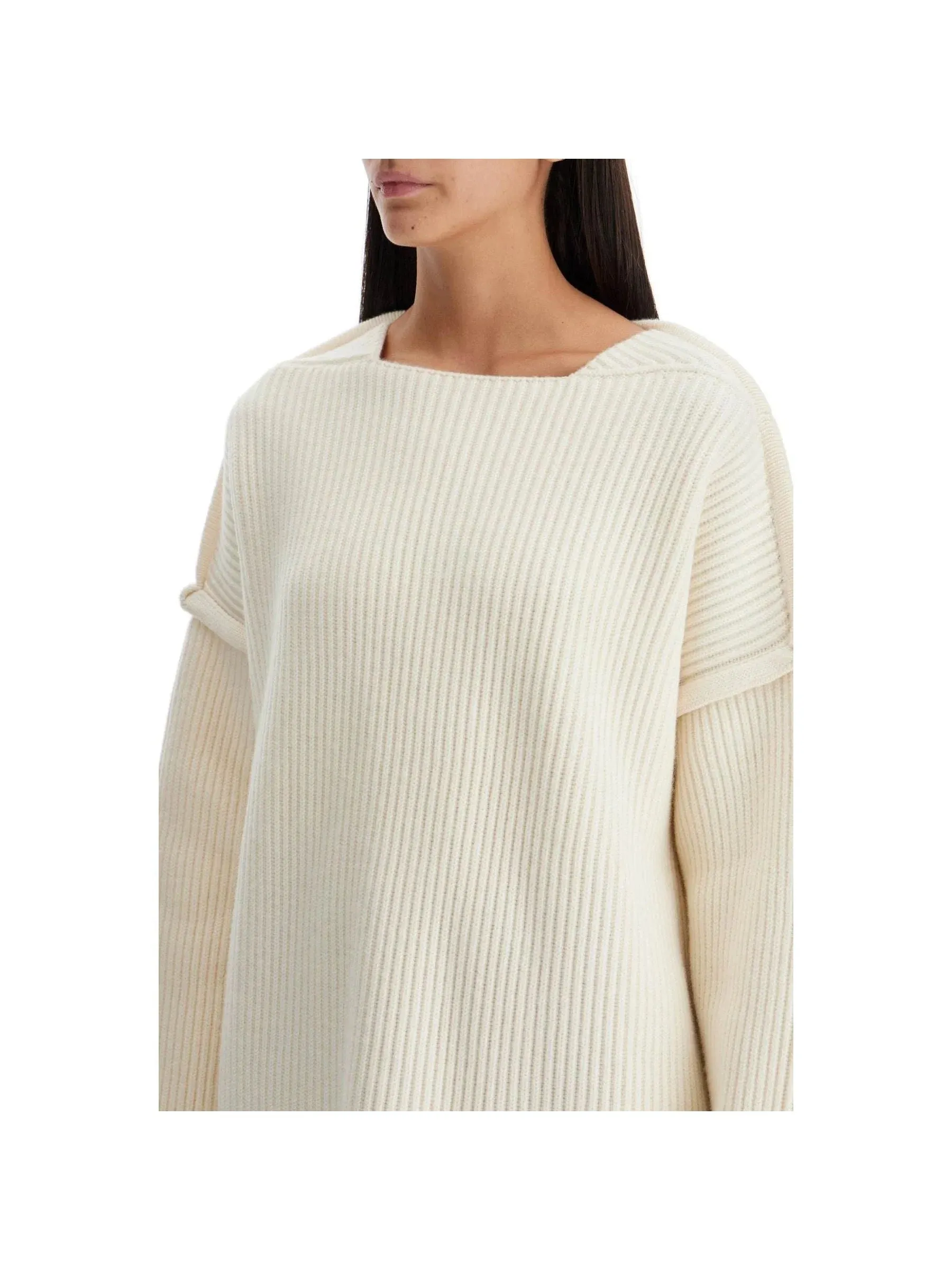 Oversized Ribbed Wool Sweater