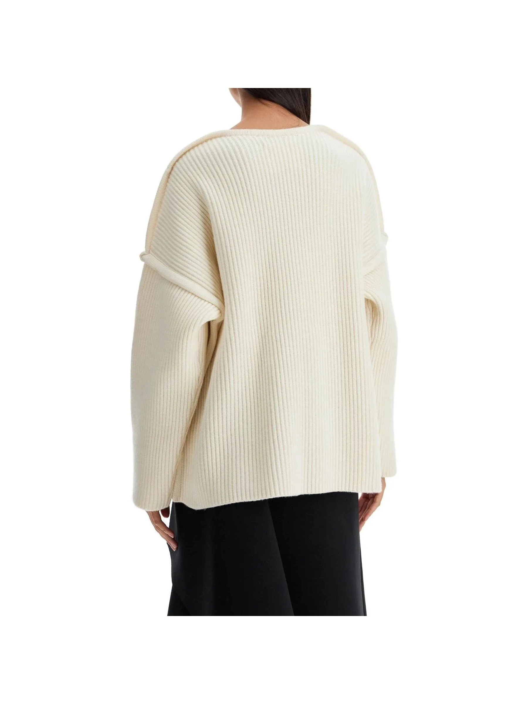 Oversized Ribbed Wool Sweater