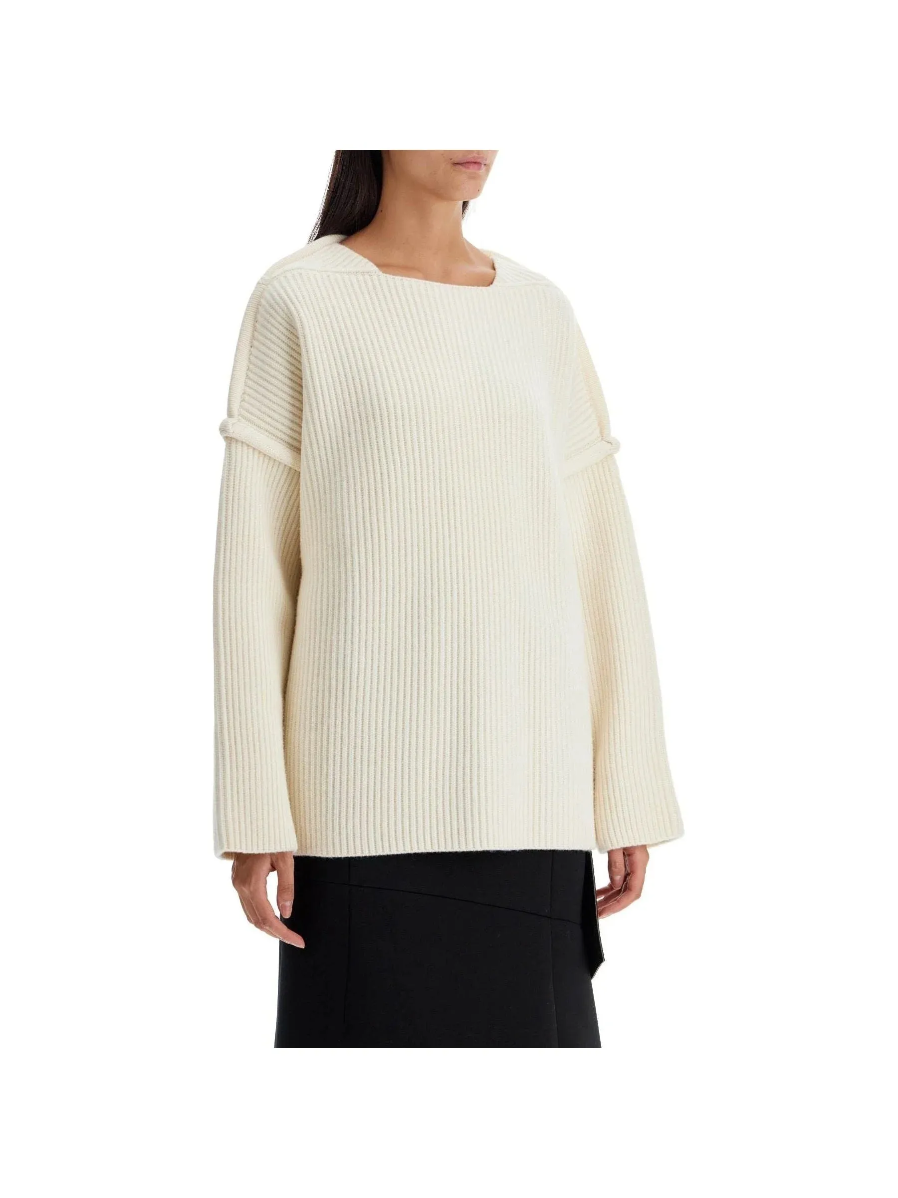Oversized Ribbed Wool Sweater