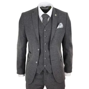 STZ23 - Men's Wool Tweed Suit 3 Piece Authentic 1920s Classic