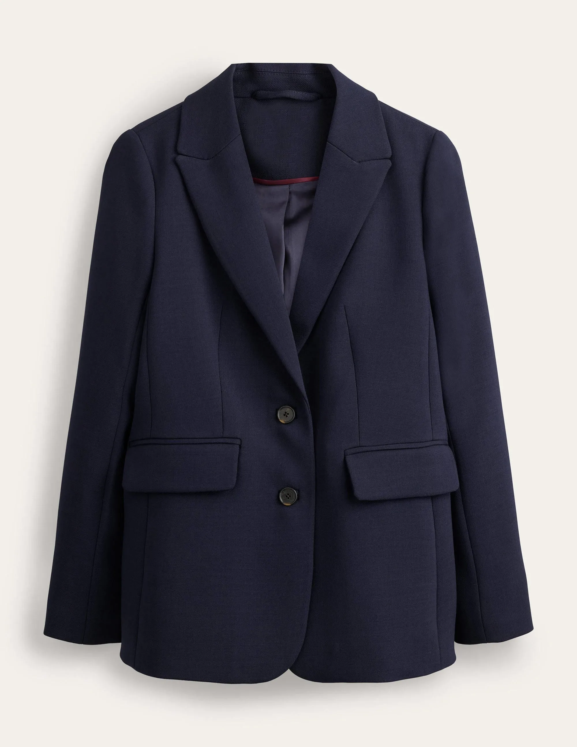 Tailored Suit Blazer-Black