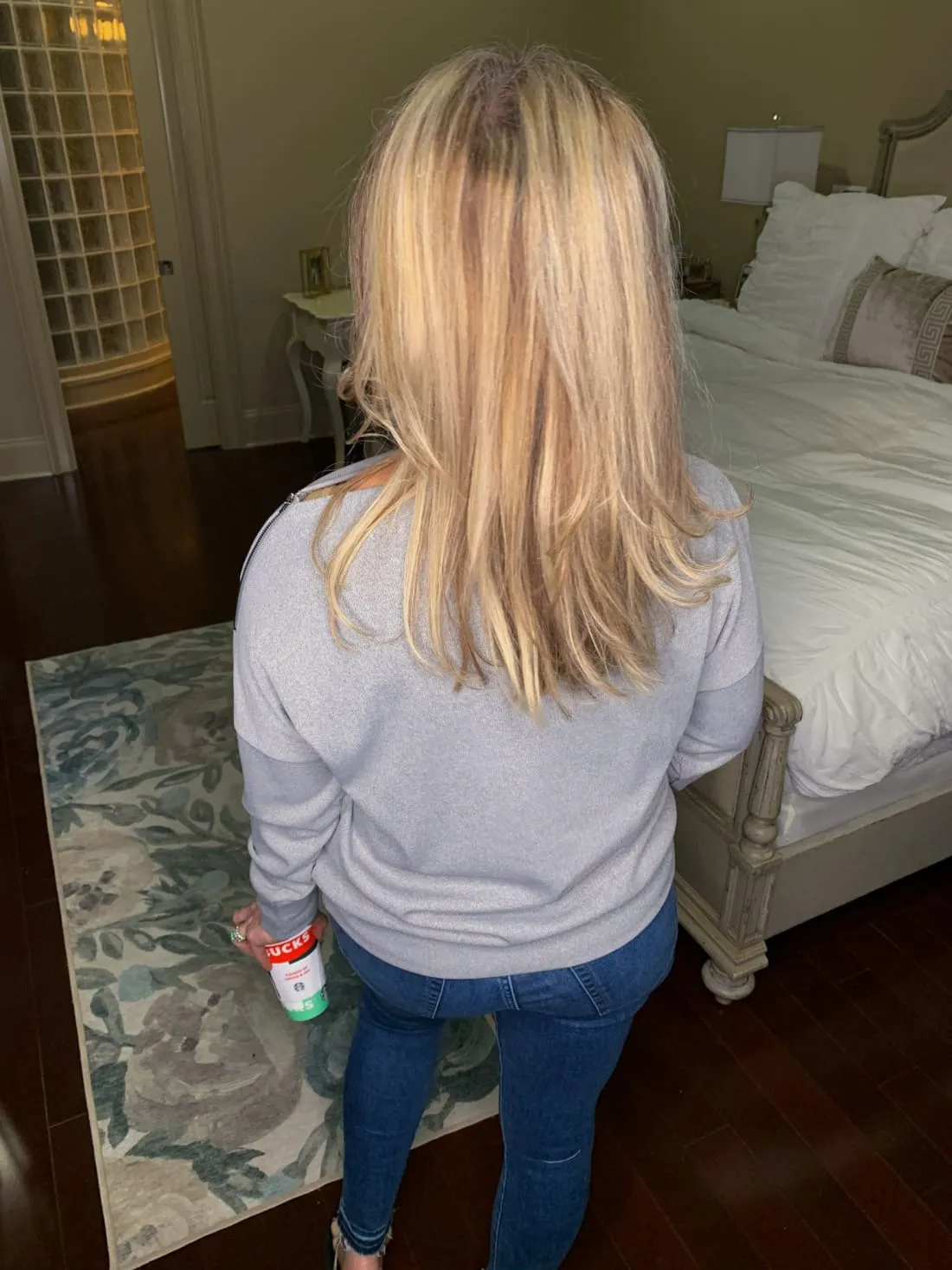 The Zip Accent Top - Gray