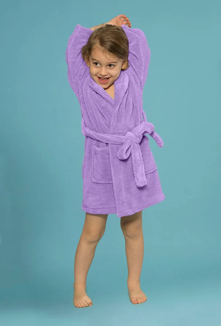 Velvety Soft Fleece Lavendar Robes for Boys