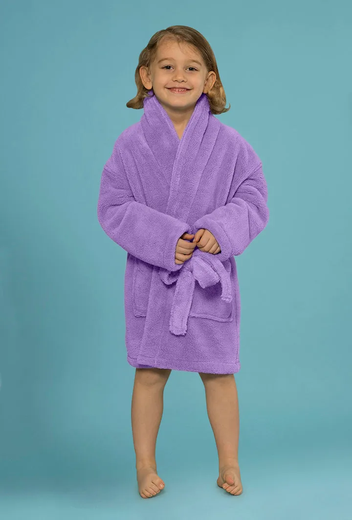 Velvety Soft Fleece Lavendar Robes for Boys