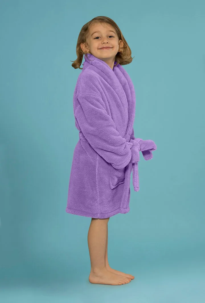 Velvety Soft Fleece Lavendar Robes for Boys