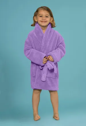 Velvety Soft Fleece Lavendar Robes for Boys
