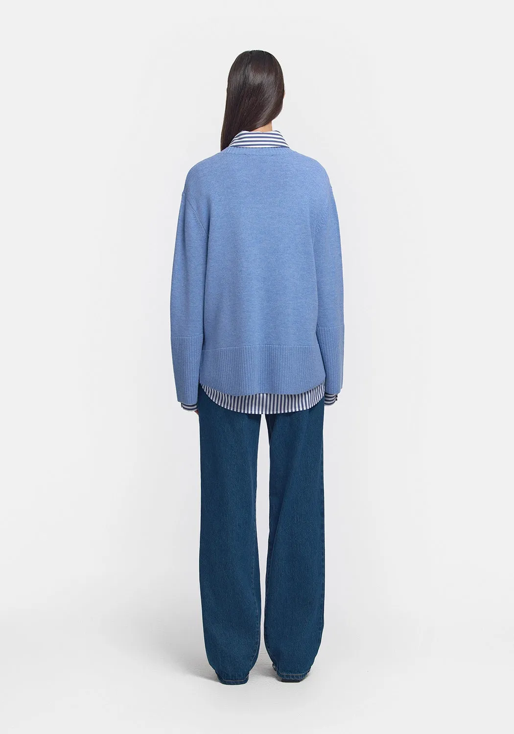 VIKTORIA & WOODS | Skyfall Knit in Denim Blue