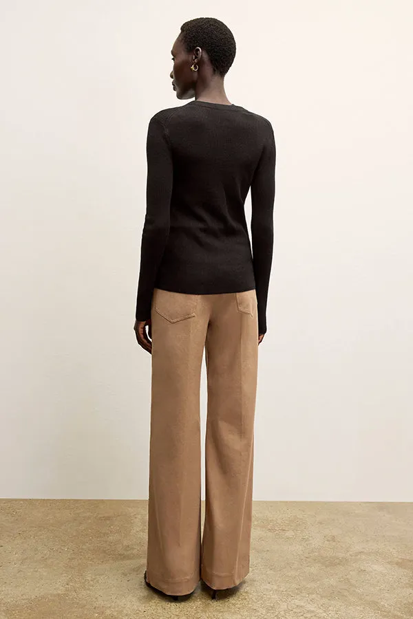 Watson Cardigan - Ribbed Merino  :: Black