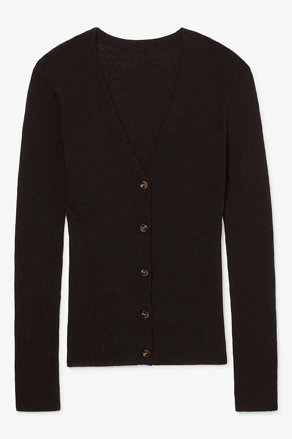 Watson Cardigan - Ribbed Merino  :: Black