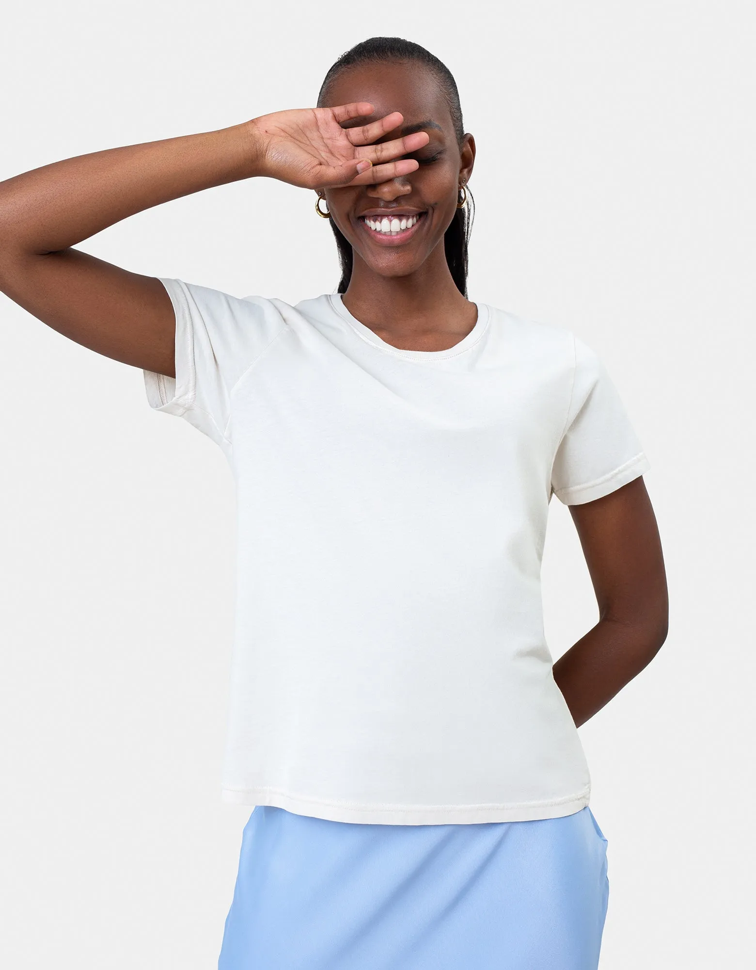 Women Light Organic Tee - Sapphire Blue