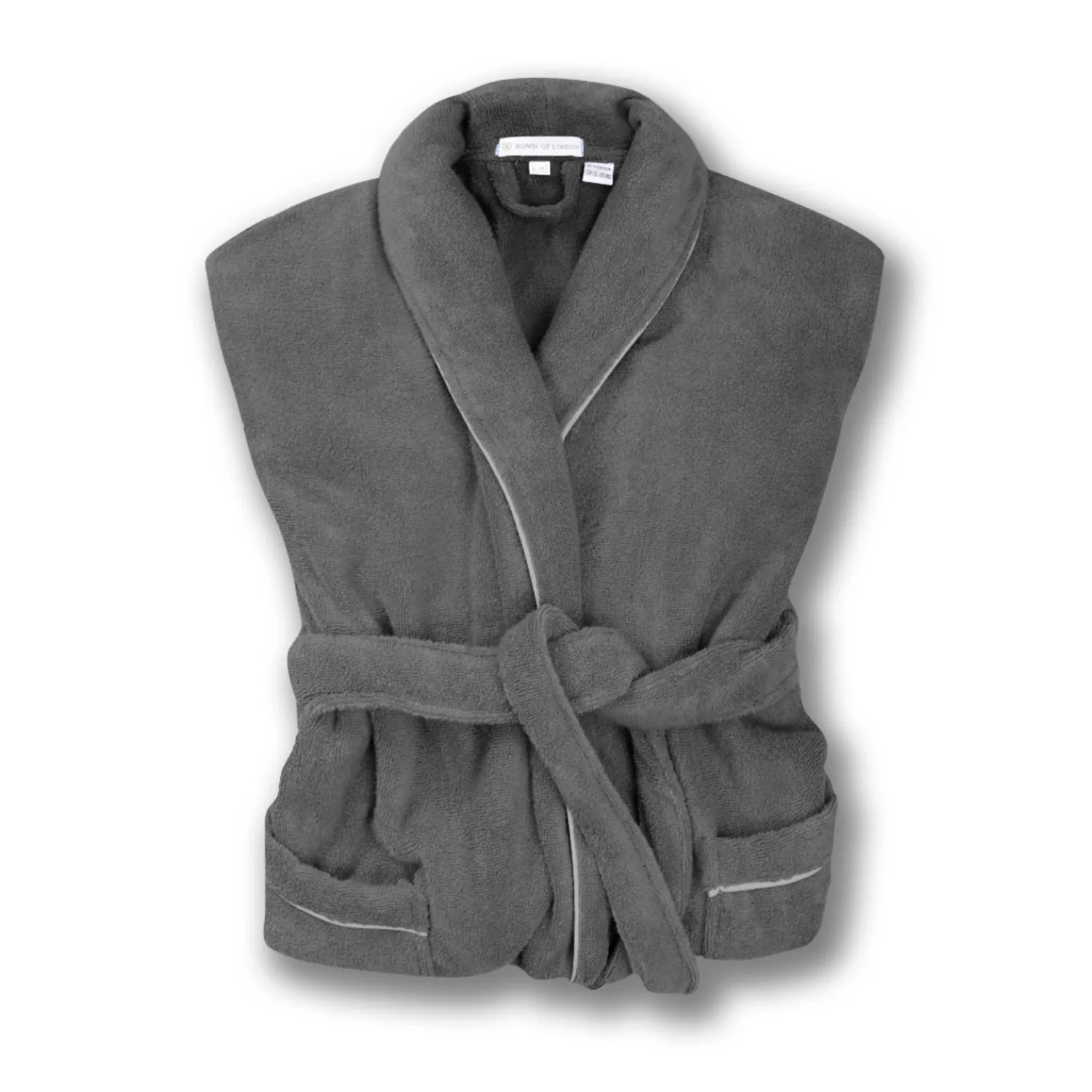 Women's Grey Towelling Bathrobe - Europa