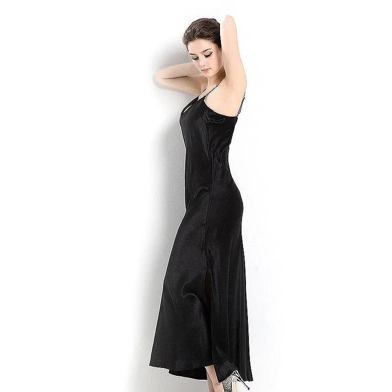 Women's Luxury Long Silk Nightgown Silk Nightdress