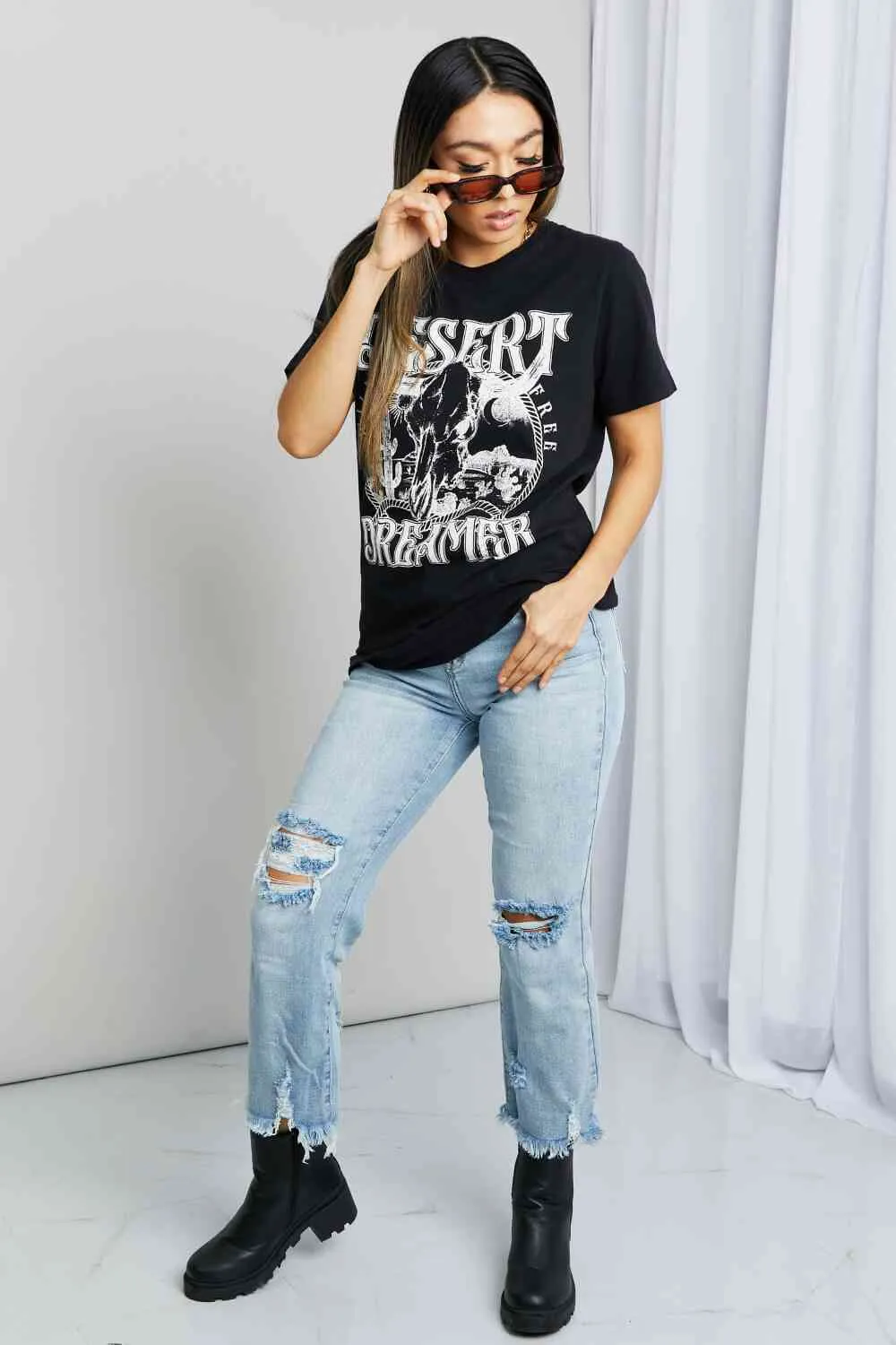 Women's mineB Full Size DESERT DREAMER Graphic Tee
