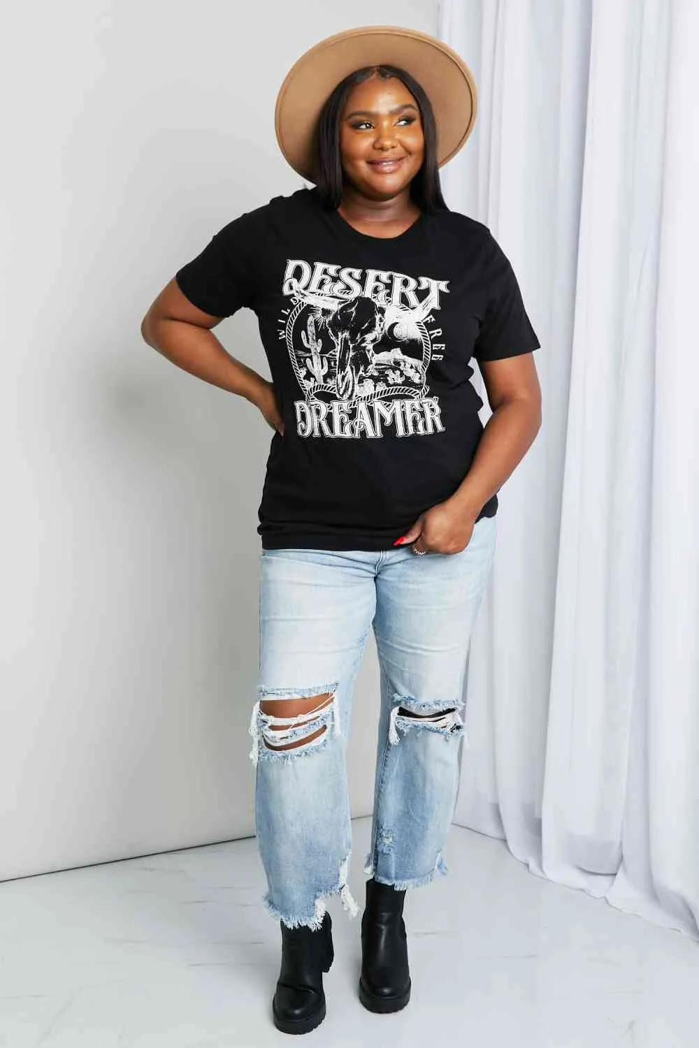 Women's mineB Full Size DESERT DREAMER Graphic Tee